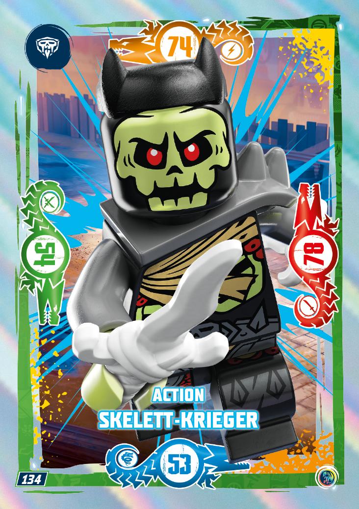 Nummer 134 I Action Skelett Krieger I LEGO Ninjago TCG 9 Blue Ocean