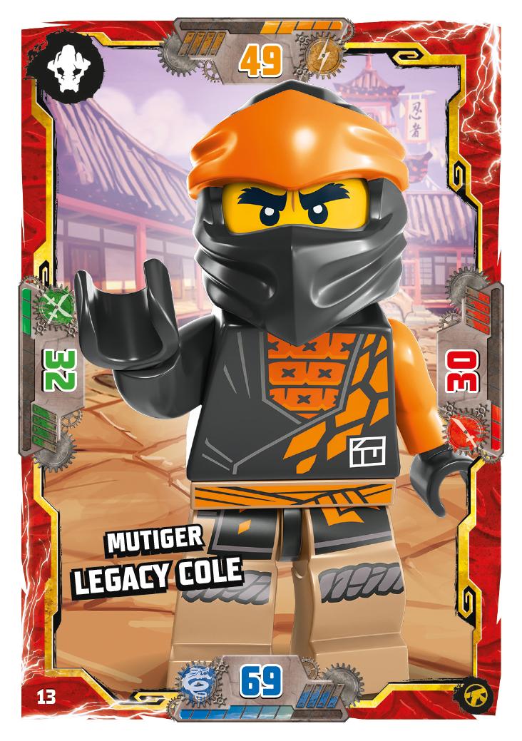 Nummer 013 I Mutiger Legacy Cole I LEGO Ninjago TCG 8 Next Level Blue