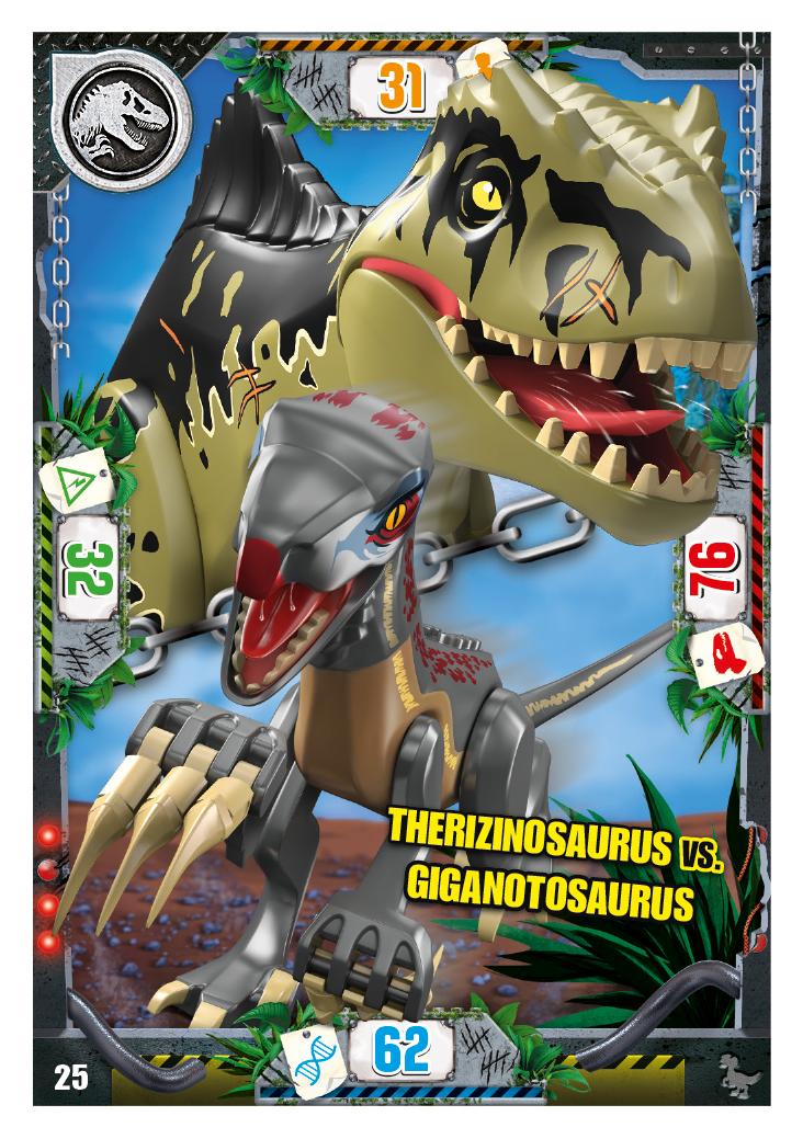 Nummer 025 I Therizinosaurus Vs Giganotosaurus I LEGO Jurassic World