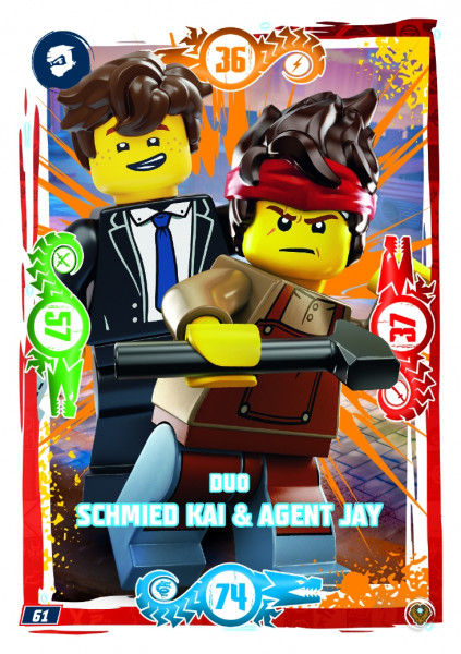 Nummer 061 I Duo Schmied Kai & Agent Jay I LEGO Ninjago TCG 9 Next Level