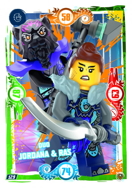 Nummer 129 I Duo Ras & Jordana I LEGO Ninjago TCG 9 Next Level