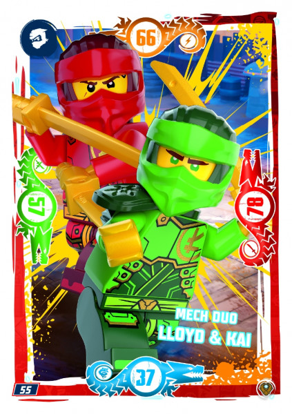 Nummer 055 I Mech Duo Lloyd & Kai I LEGO Ninjago TCG 9 Next Level