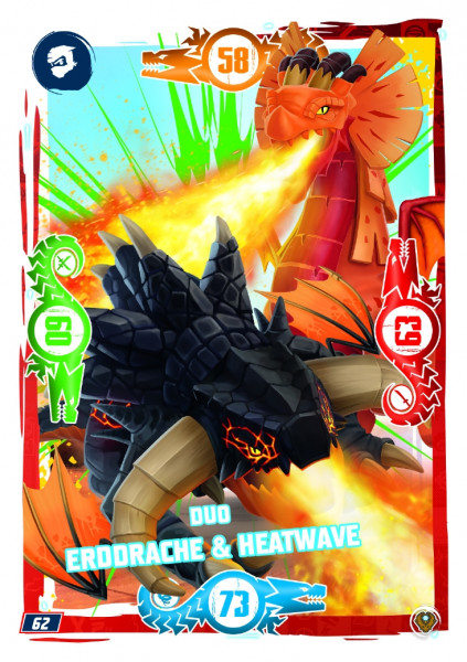 Nummer 062 I Duo Erddrache & Heatwave I LEGO Ninjago TCG 9 Next Level