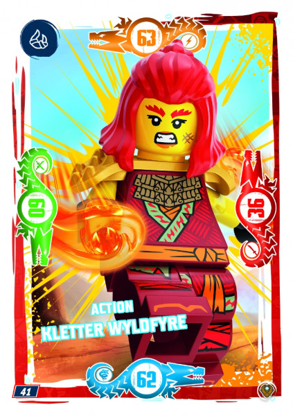 Nummer 041 I Action Kletter Wyldfyre I LEGO Ninjago TCG 9 Next Level