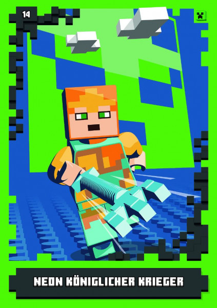 Nummer 014 I Neon Königlicher Krieger I LEGO Minecraft TCC 1