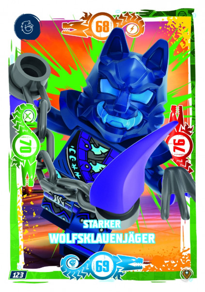 Nummer 123 I Starker Wolfsklauenjäger I LEGO Ninjago TCG 9 Next Level