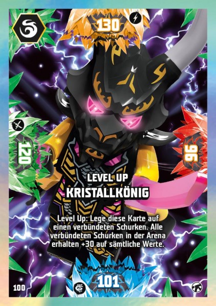 Nummer 100 I Level Up Kristallkönig I LEGO Ninjago TCG 8 Next Level