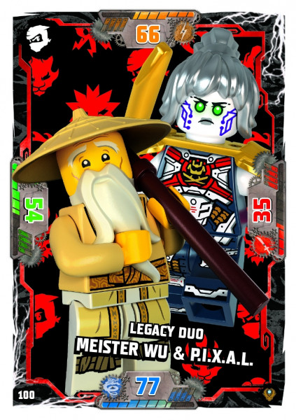 Nummer 100 I Legacy Duo Meister Wu & P.I.X.A.L. I LEGO Ninjago TCG 9 Next Level