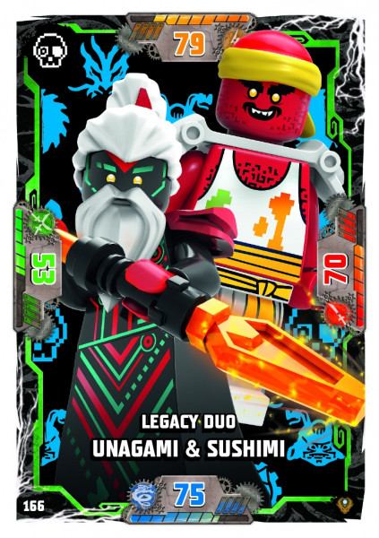 Nummer 166 I Legacy Duo Unagami & Sushimi I LEGO Ninjago TCG 9 Next Level