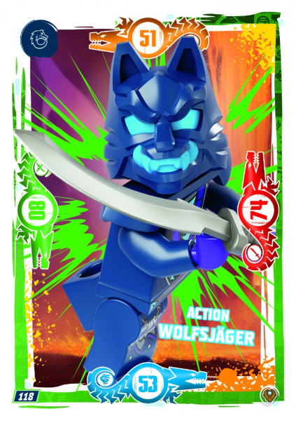 Nummer 118 I Action Wolfsjäger I LEGO Ninjago TCG 9 Next Level