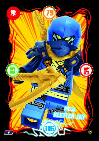 Nummer 008 I Mega Kletter Jay I LEGO Ninjago TCG 9 Next Level