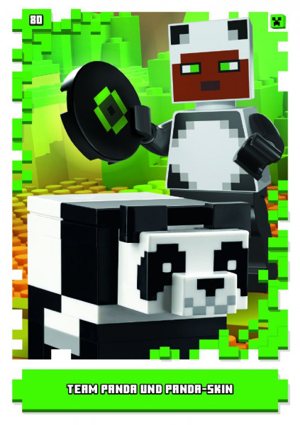 Nummer 080 I Team Panda und Panda-Skin I LEGO Minecraft TCC 1