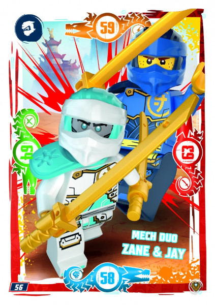 Nummer 056 I Mech Duo Zane & Jay I LEGO Ninjago TCG 9 Next Level