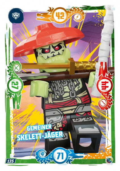 Nummer 135 I Gemeiner Skelett-Jäger I LEGO Ninjago TCG 9