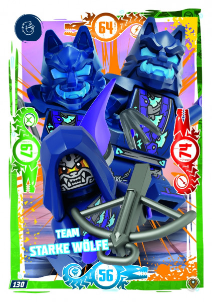 Nummer 130 I Team Starke Wölfe I LEGO Ninjago TCG 9 Next Level