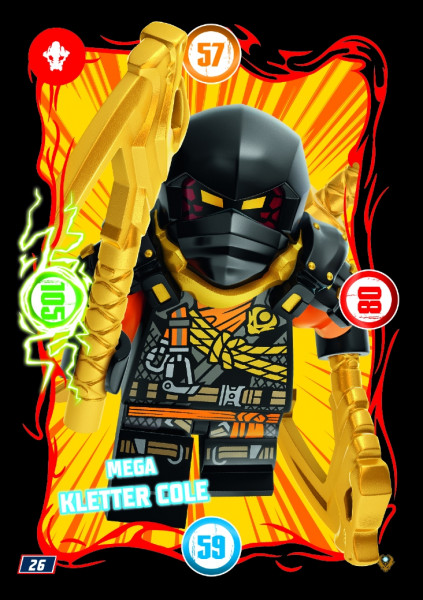 Nummer 026 I Mega Kletter Cole I LEGO Ninjago TCG 9 Next Level