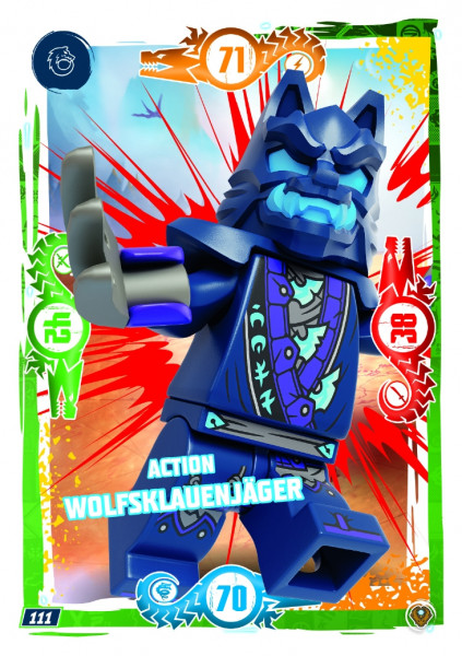 Nummer 111 I Action Wolfsklauenjäger I LEGO Ninjago TCG 9 Next Level